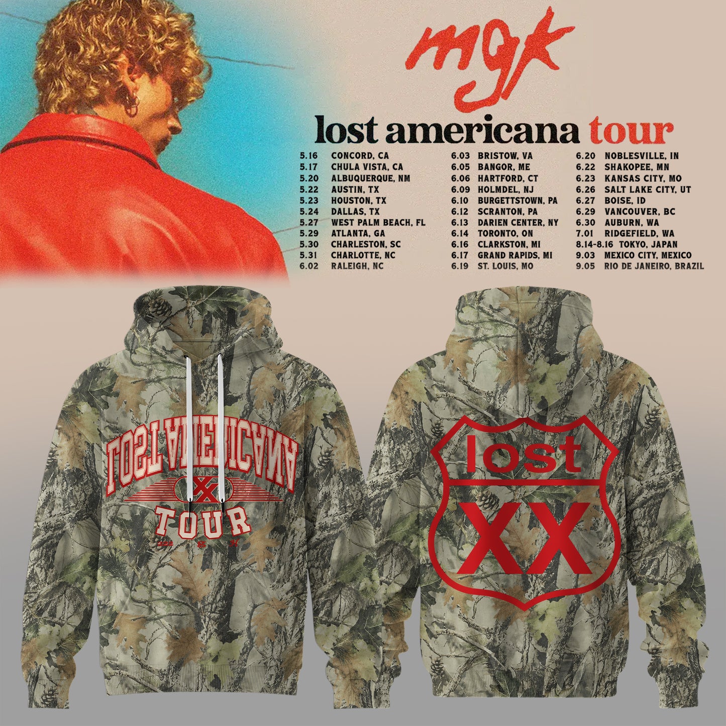 MGK – Lost Americana Tour 2026 Hoodie Is Here