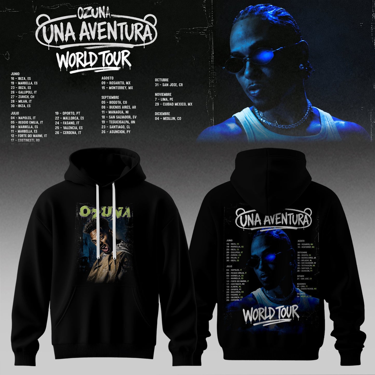 UNA AVENTURA WORLD TOUR – OFFICIAL HOODIE