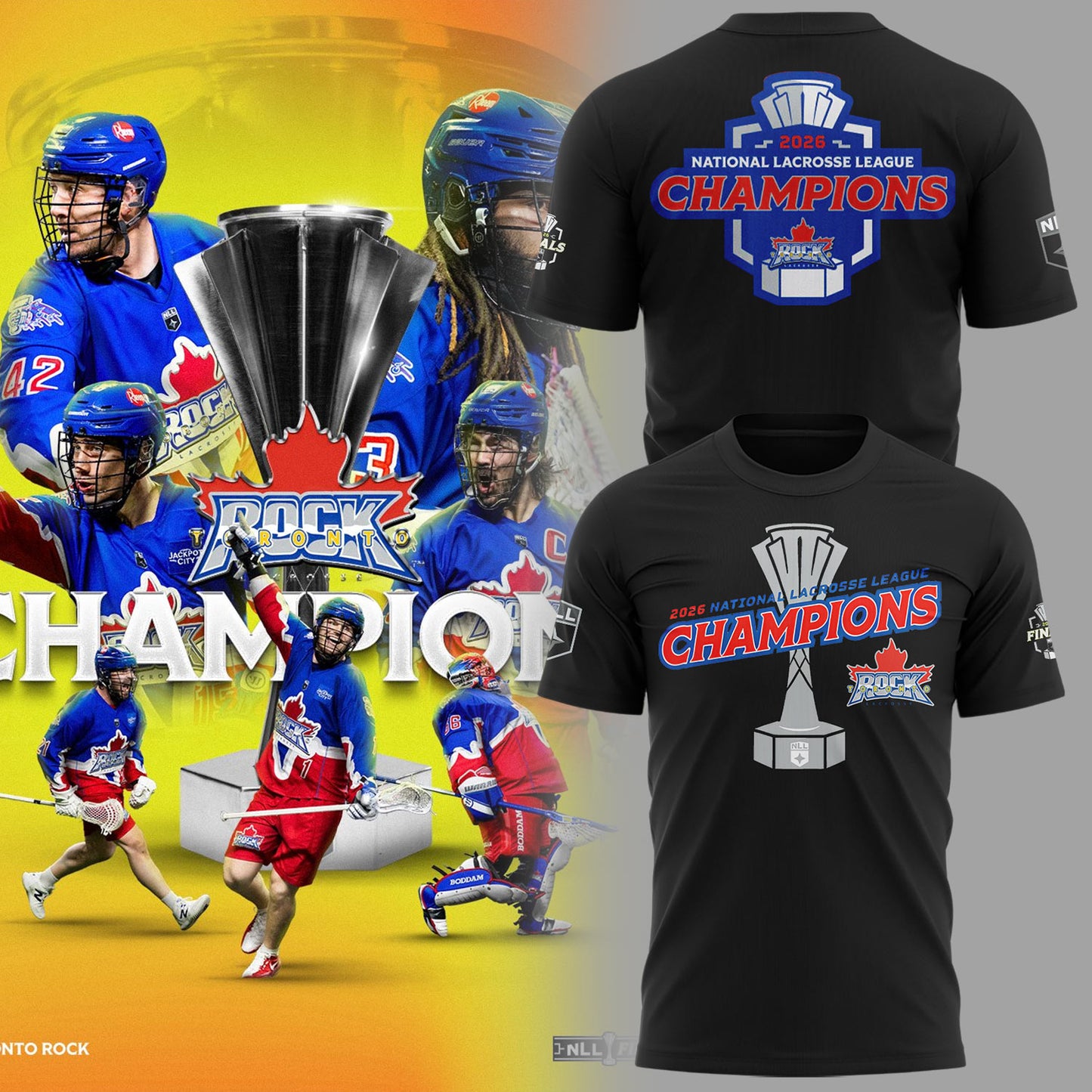 Limited Edition Toronto Rock Are your Champions 🏆 2026 Shirt
