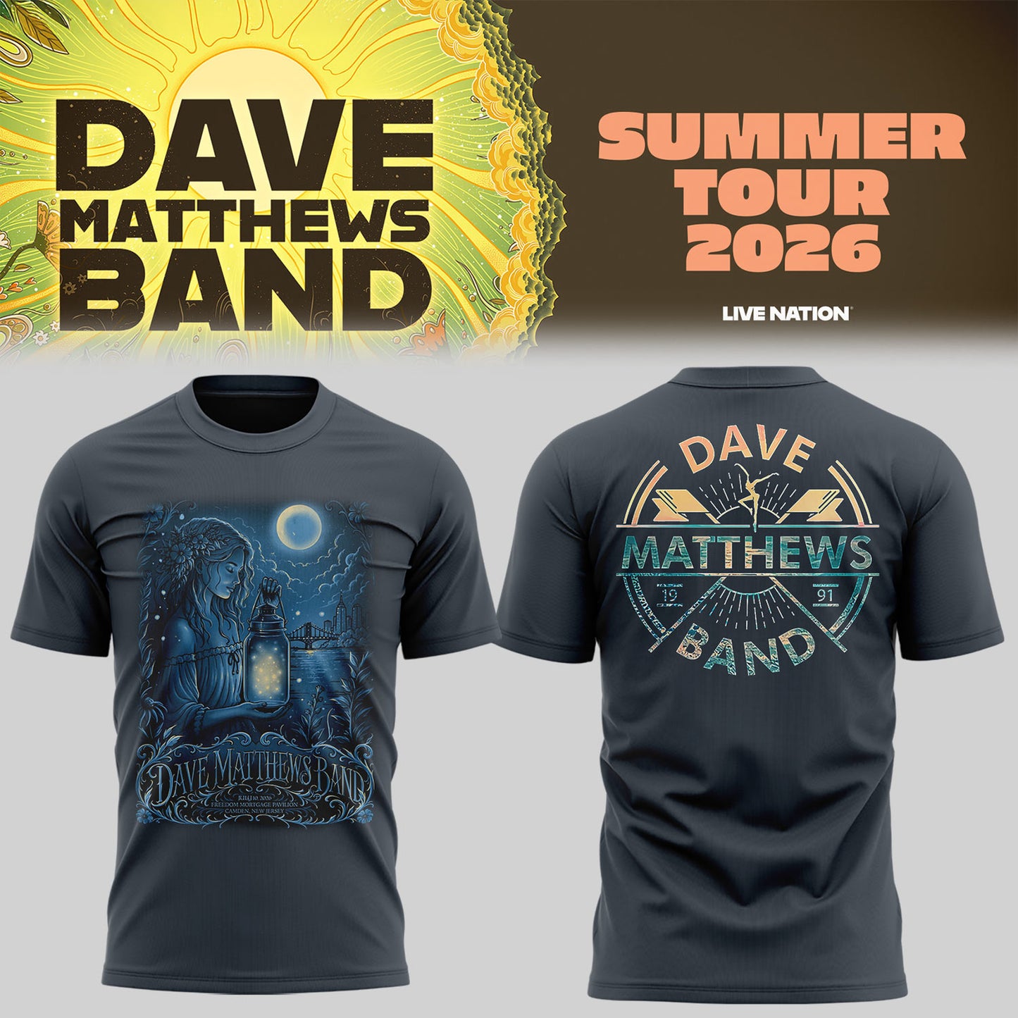 Limited Edition DMB 2026 Tour in Camden 🎻🤠🌵 Shirt