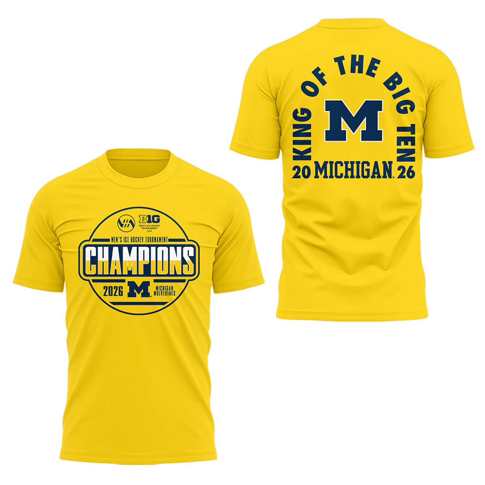 Limited Edition Michigan The Hockey Tournament Champions 2026 Tshirt
