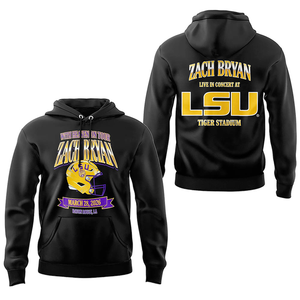 Limited Zach “With Heaven On Tour 2026.” at LSU Hoodie-LL260328005