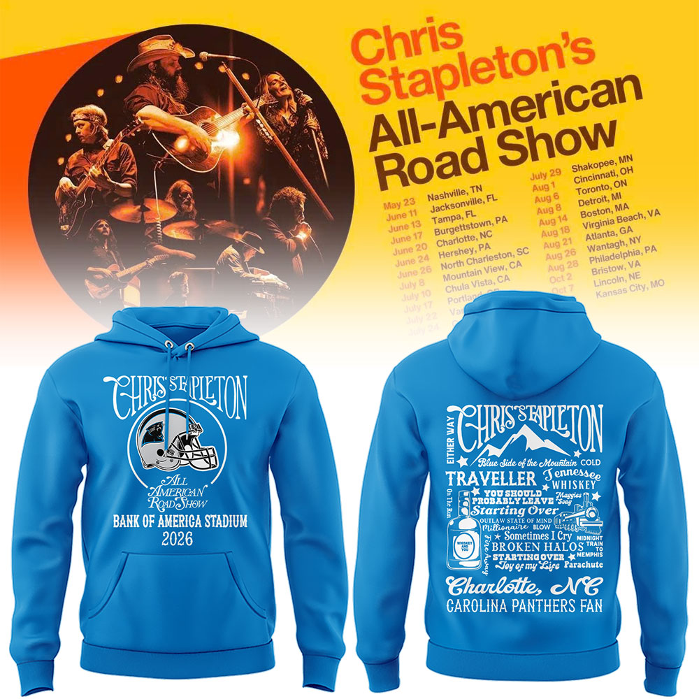 Limited Edition Carolina Panthers x Chris Stapleton “All-American Road Show” Hoodie
