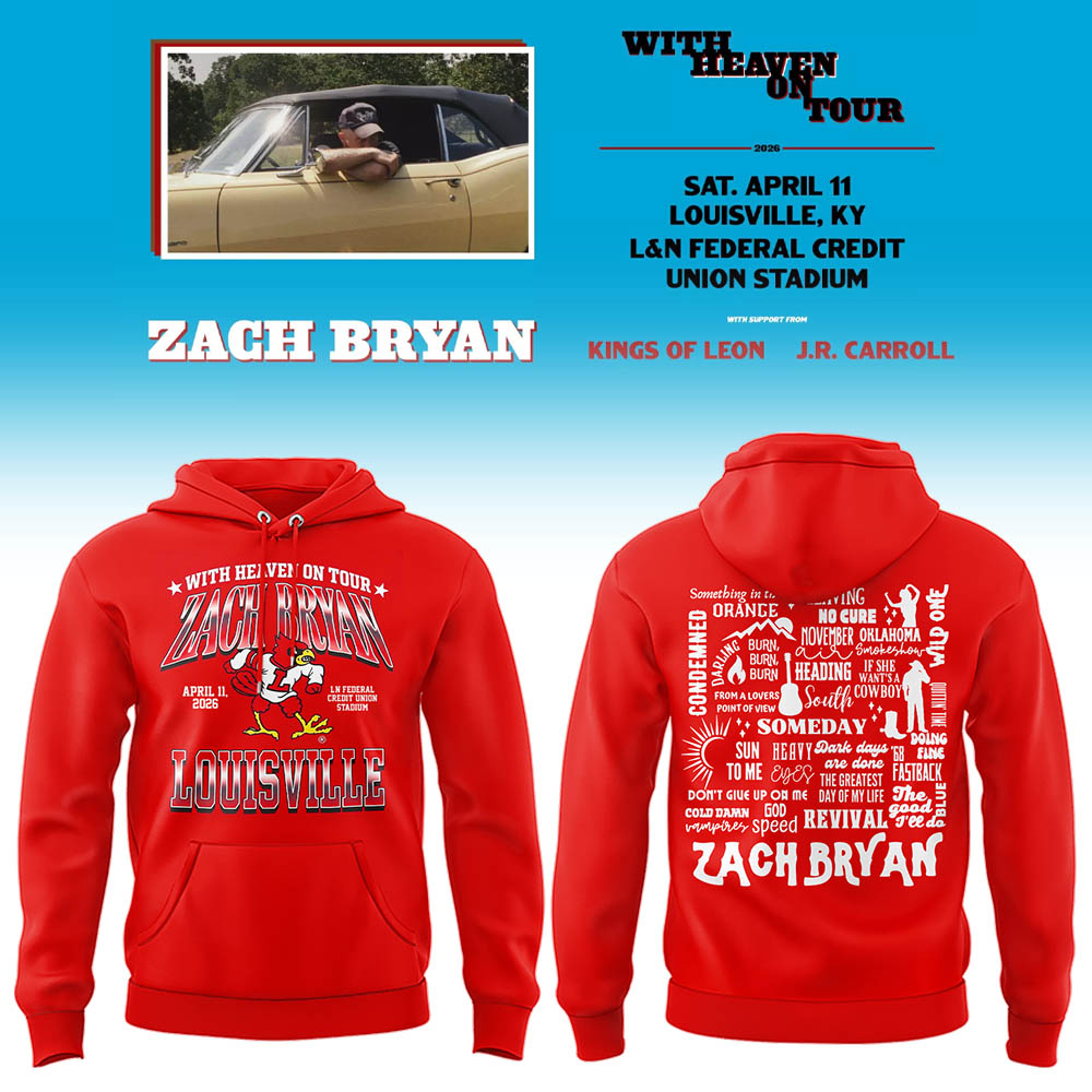 Limited Zach “With Heaven On Tour 2026.” at Louisville Hoodie-LL260410037