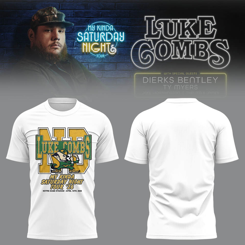 Limited Edition “My Kinda Saturday Night Tour” at Notre Dame Stadium Tshirt-LL2604160016