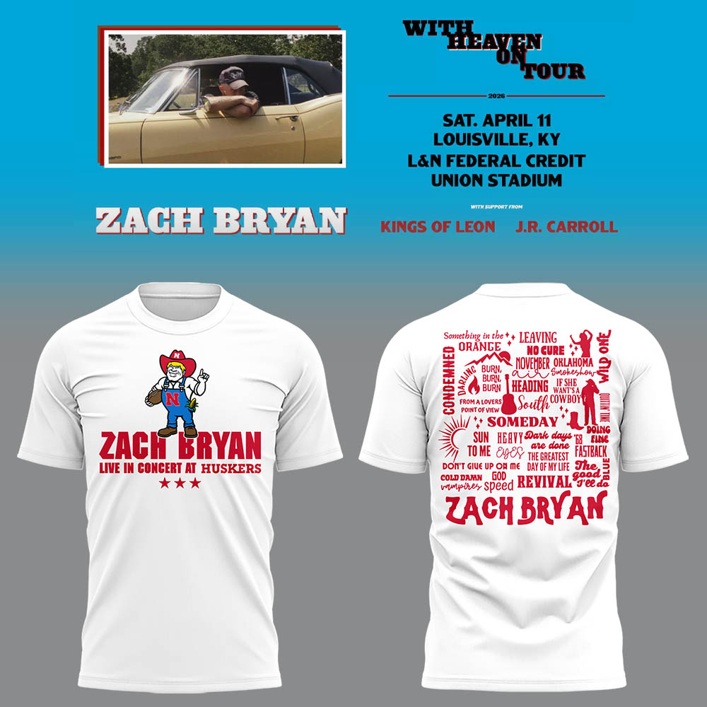 Limited Edition “With Heaven On Tour 2026” at Memorial Stadium Tshirt