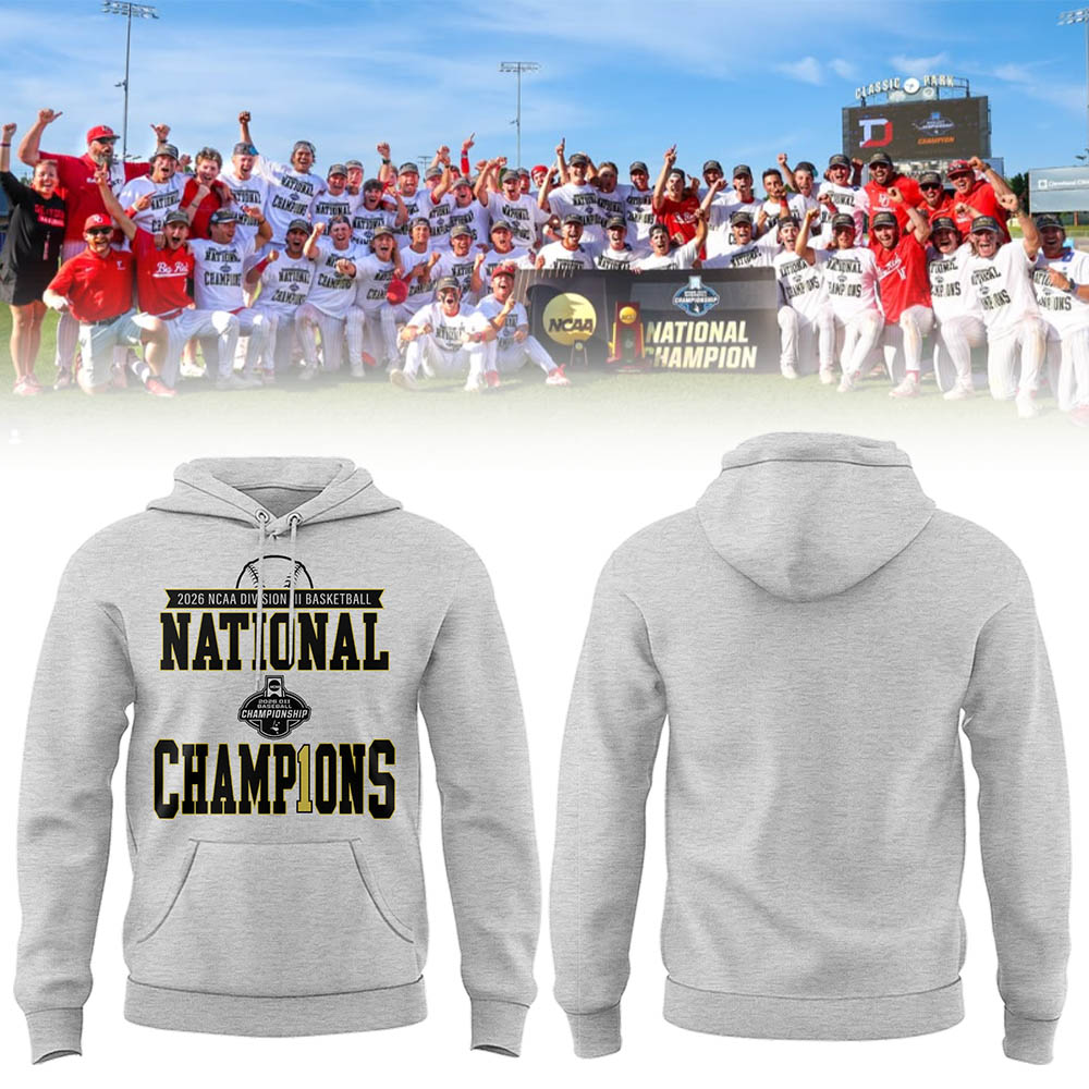 Big Red 2026 Division III Baseball National Champions ⚾🏆 Hoodie
