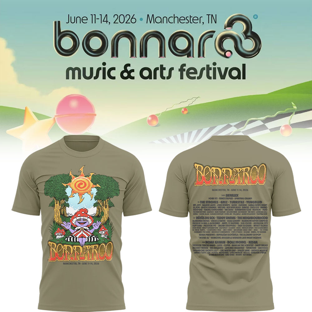 Limited Edition Bonnaroo Music & Arts Festival 2026 Tshirt