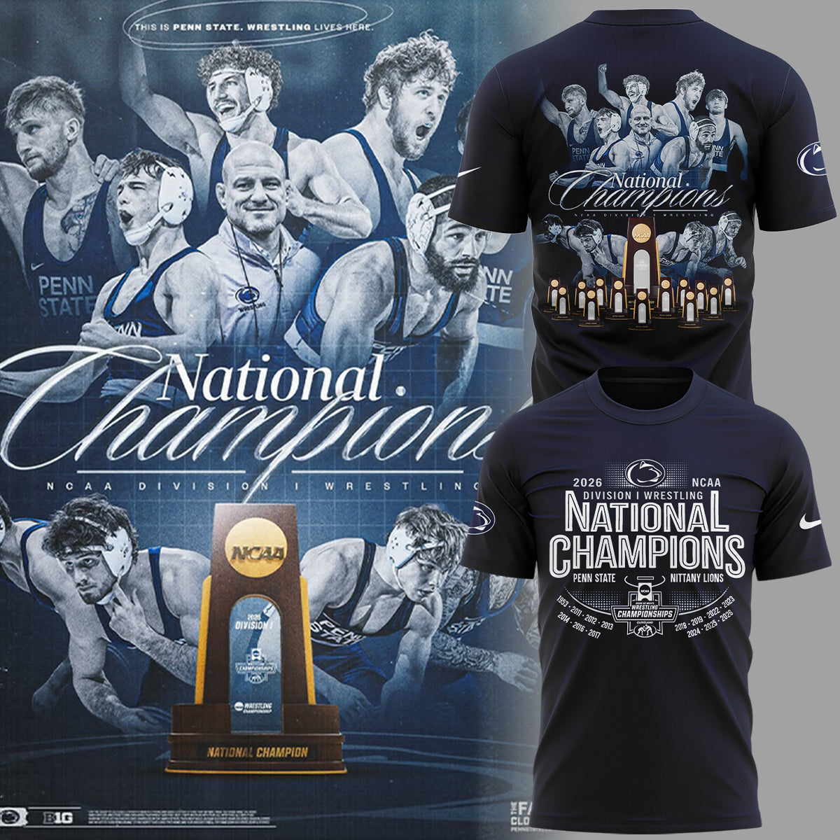 Limited Edition 2026 Men’s Wrestling Champions🏆 Shirt