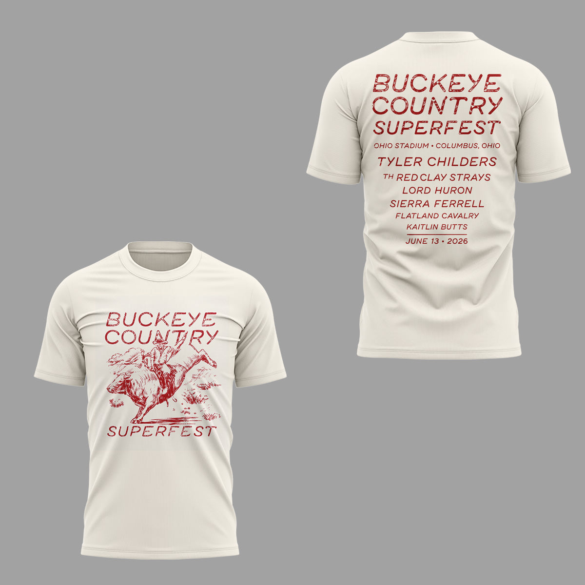 Limited Edition Buckeye Country Superfest 2026 Shirt