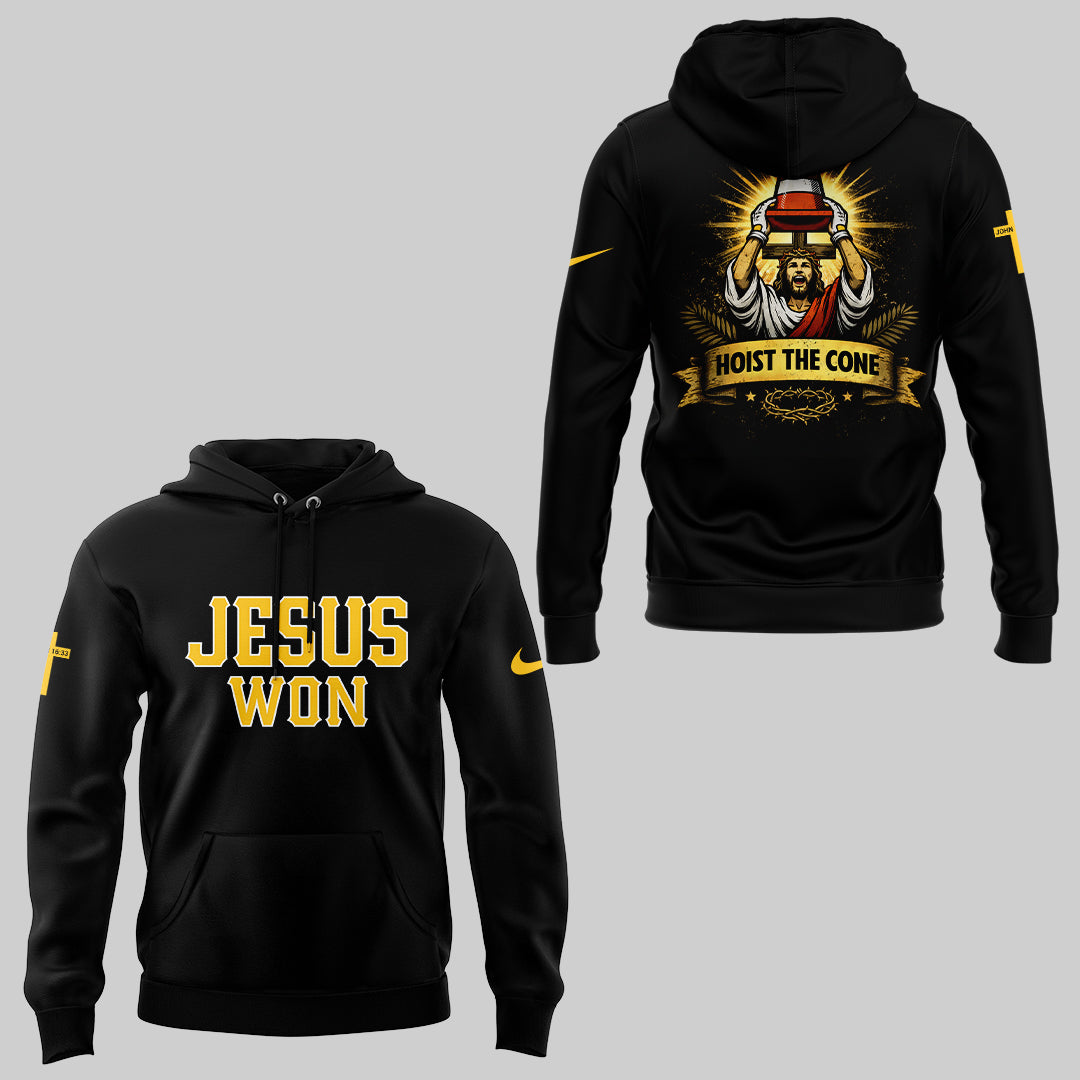 Pirates x Jesus Won-Hoist The Cone✝️🔺🏴☠️ Hoodie