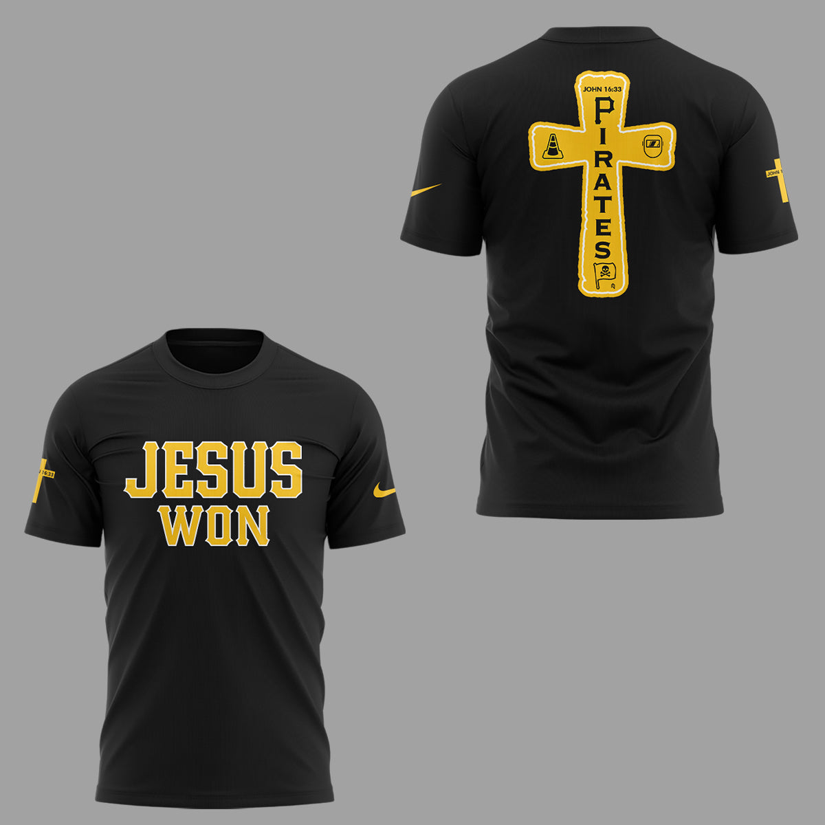 Pirates x Jesus Won-Hoist The Cone✝️🔺🏴☠️ TShirt
