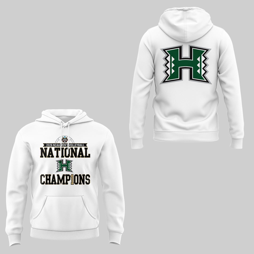 Limited Edition Hawaii Men’s Volleyball National Champions 2026 Hoodie