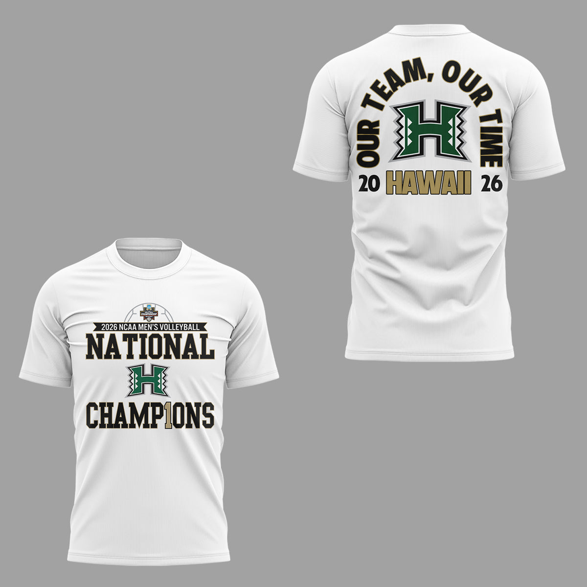 Limited Edition Hawaii Men’s Volleyball National Champions 2026 TShirt