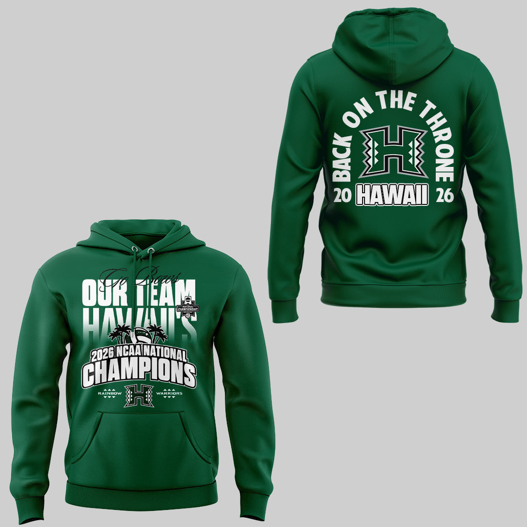 Limited Edition Hawaii Men’s Volleyball National Champions 2026 Hoodie