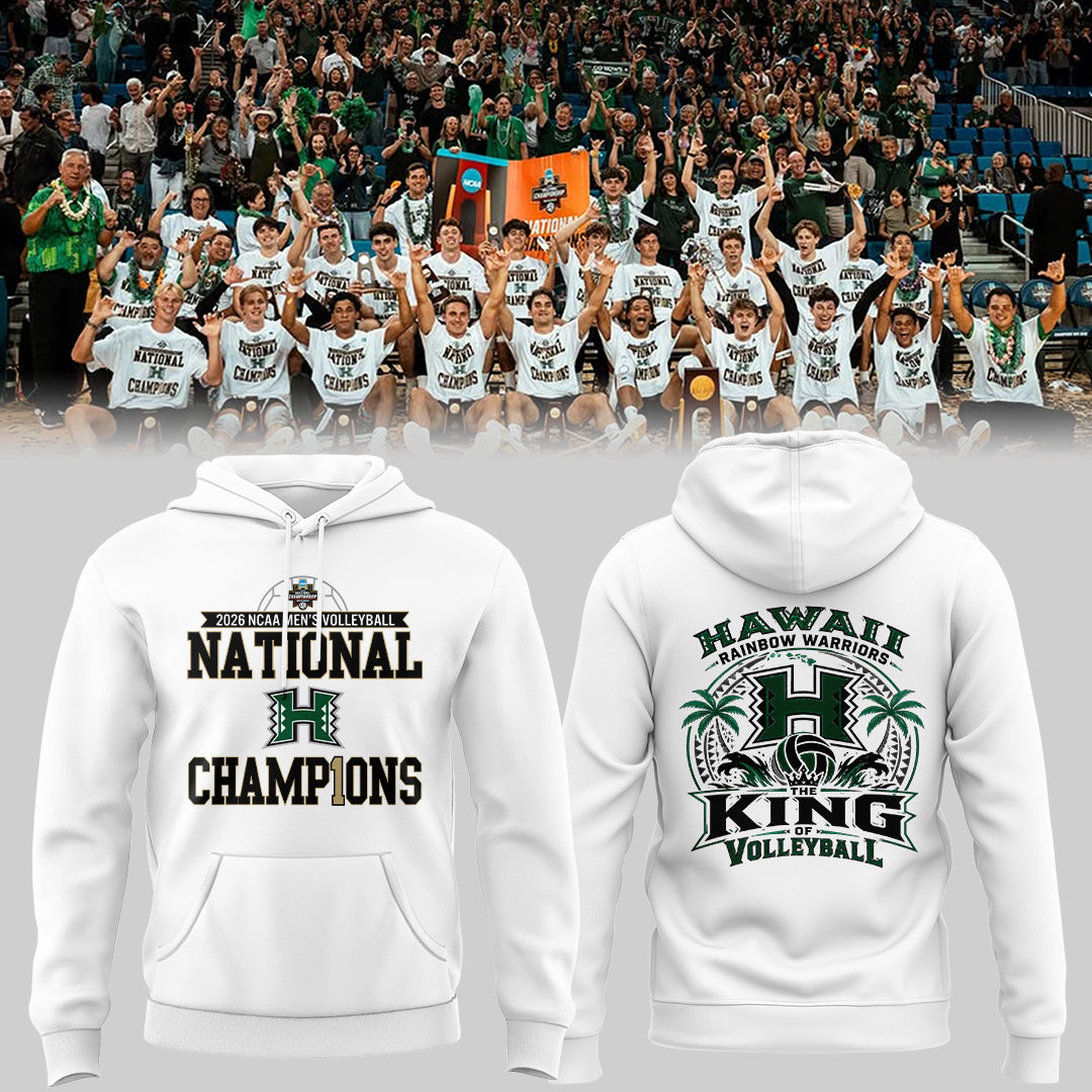 Limited Edition Hawaii Men’s Volleyball National Champions 2026 Hoodie