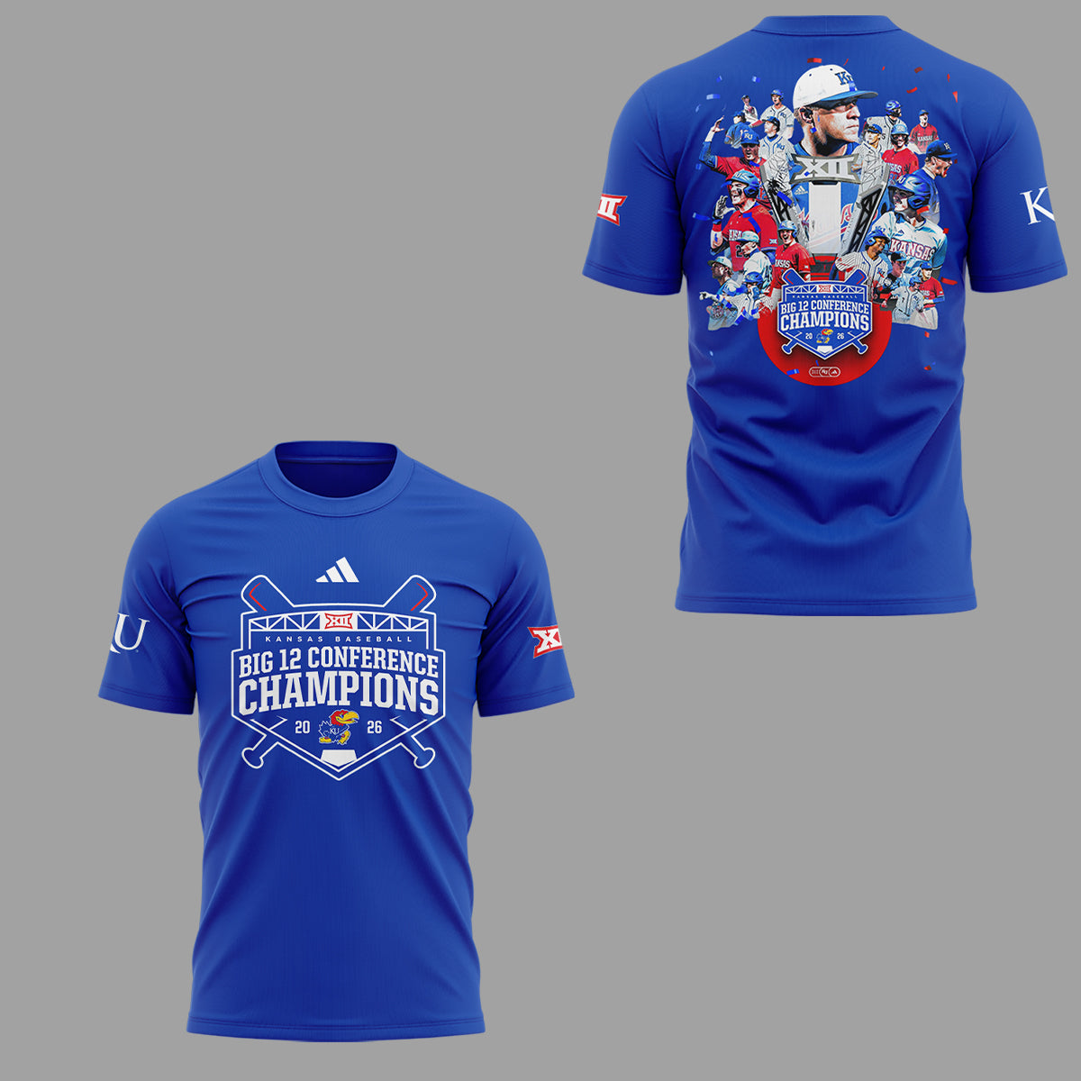 Jayhawks B12 Conference Champions ⚾🏆 Shirt-ND05162610