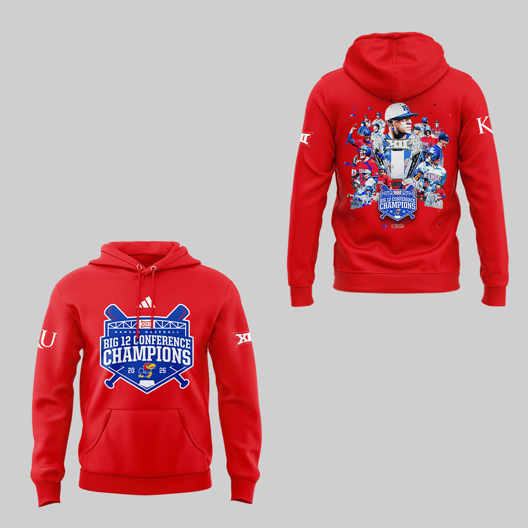 Jayhawks B12 Conference Champions ⚾🏆 Hoodie