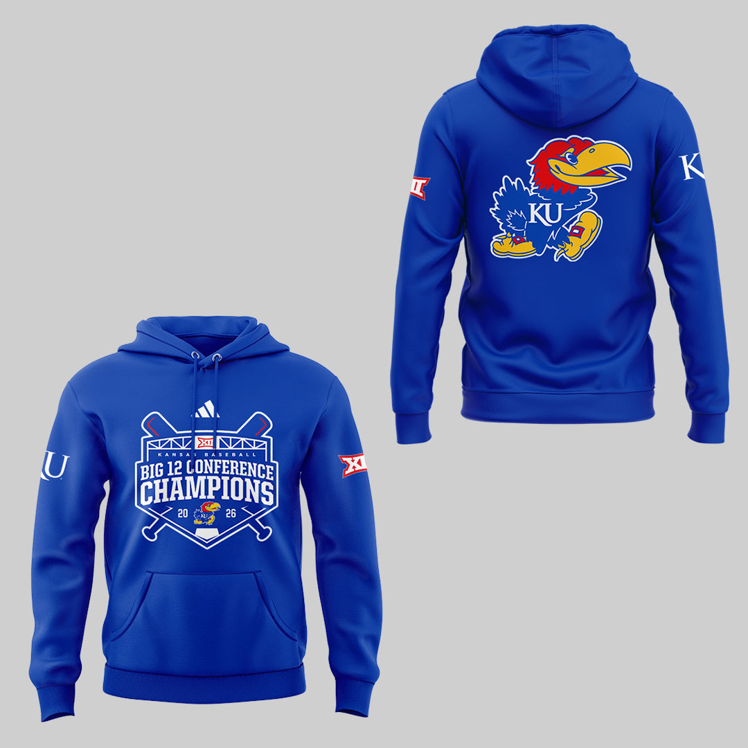 Jayhawks B12 Conference Champions ⚾🏆 Hoodie