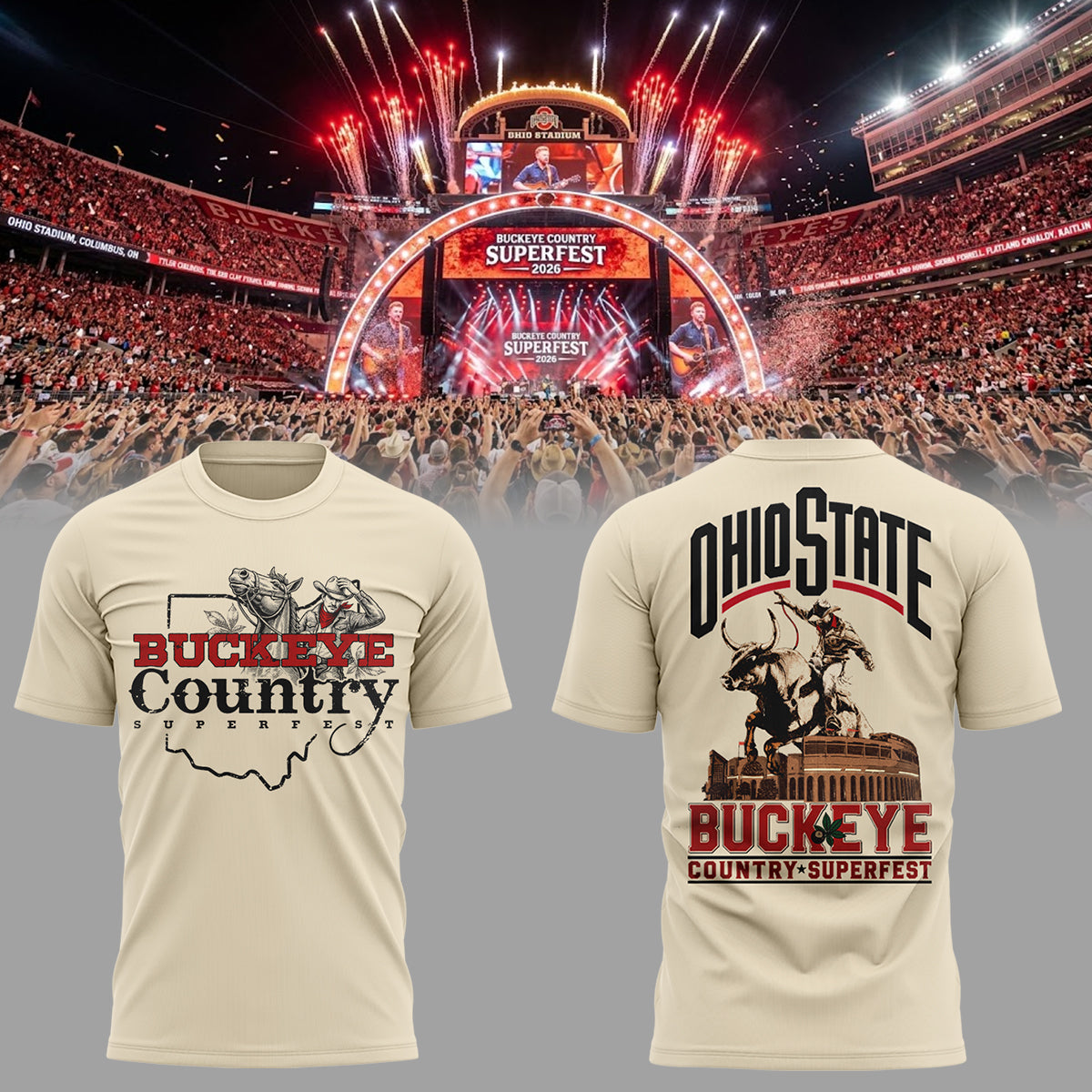 Limited Edition Buckeye Country Superfest 2026 Shirt