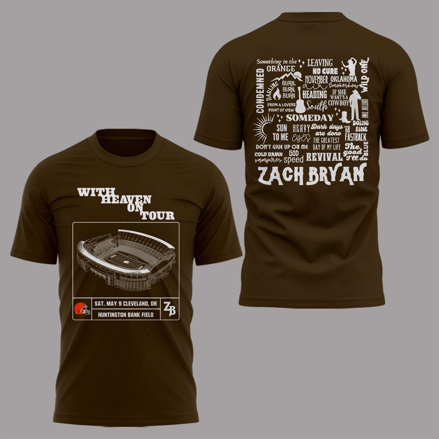Limited Edition “With Heaven On Tour 2026” at Huntington Bank Field Stadium Shirt