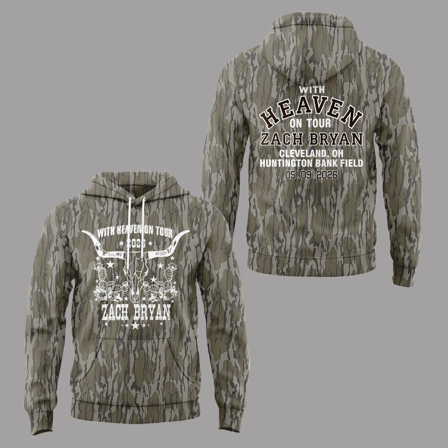 Limited Edition “With Heaven On Tour 2026” at Huntington Bank Field Stadium Hoodie