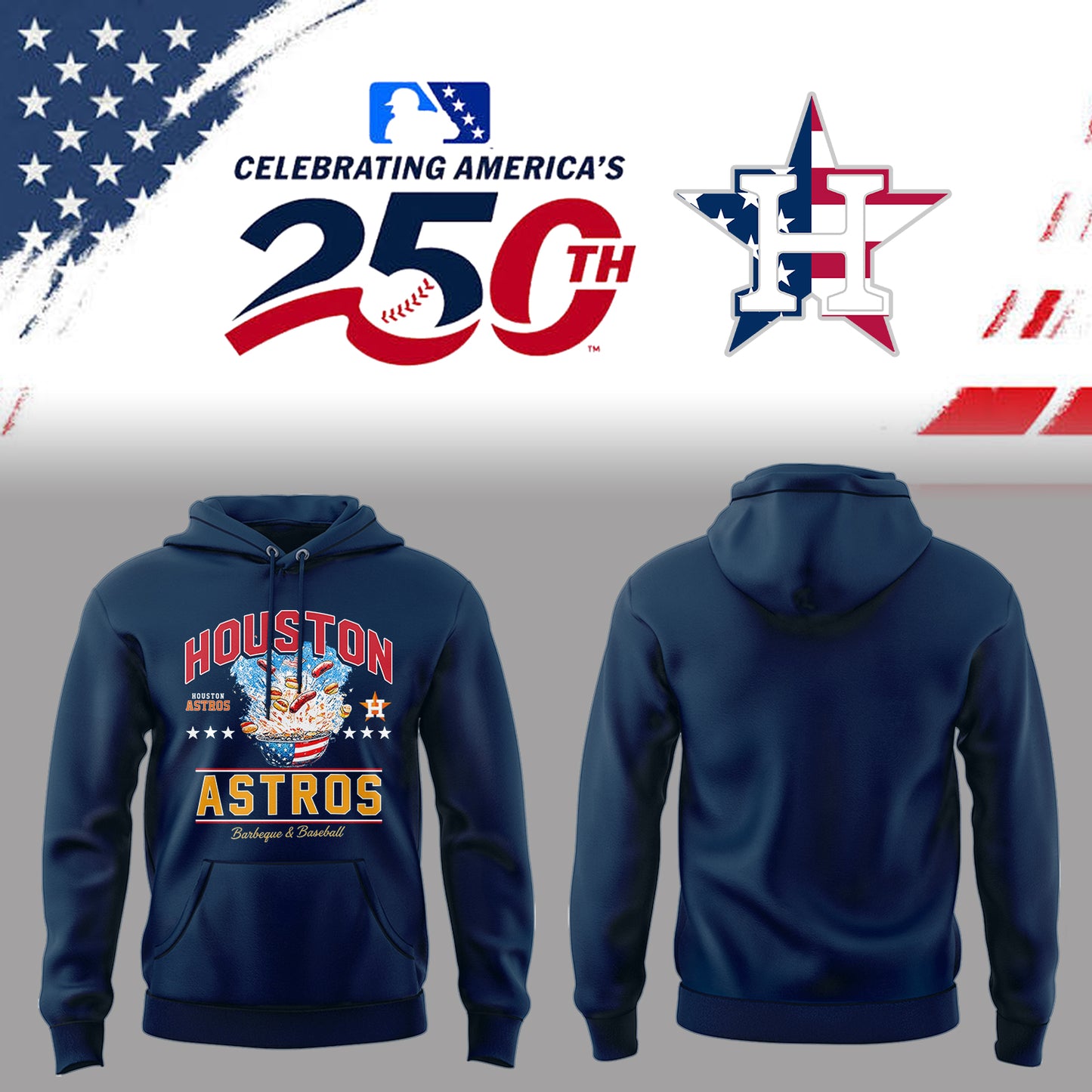 Astros Celebrating America’s 250th 🇺🇸⚾Hoodie