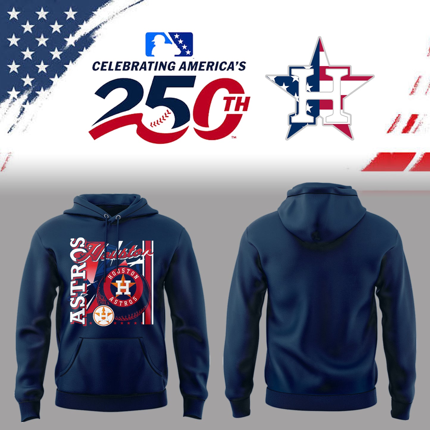 Astros Celebrating America’s 250th 🇺🇸⚾Hoodie