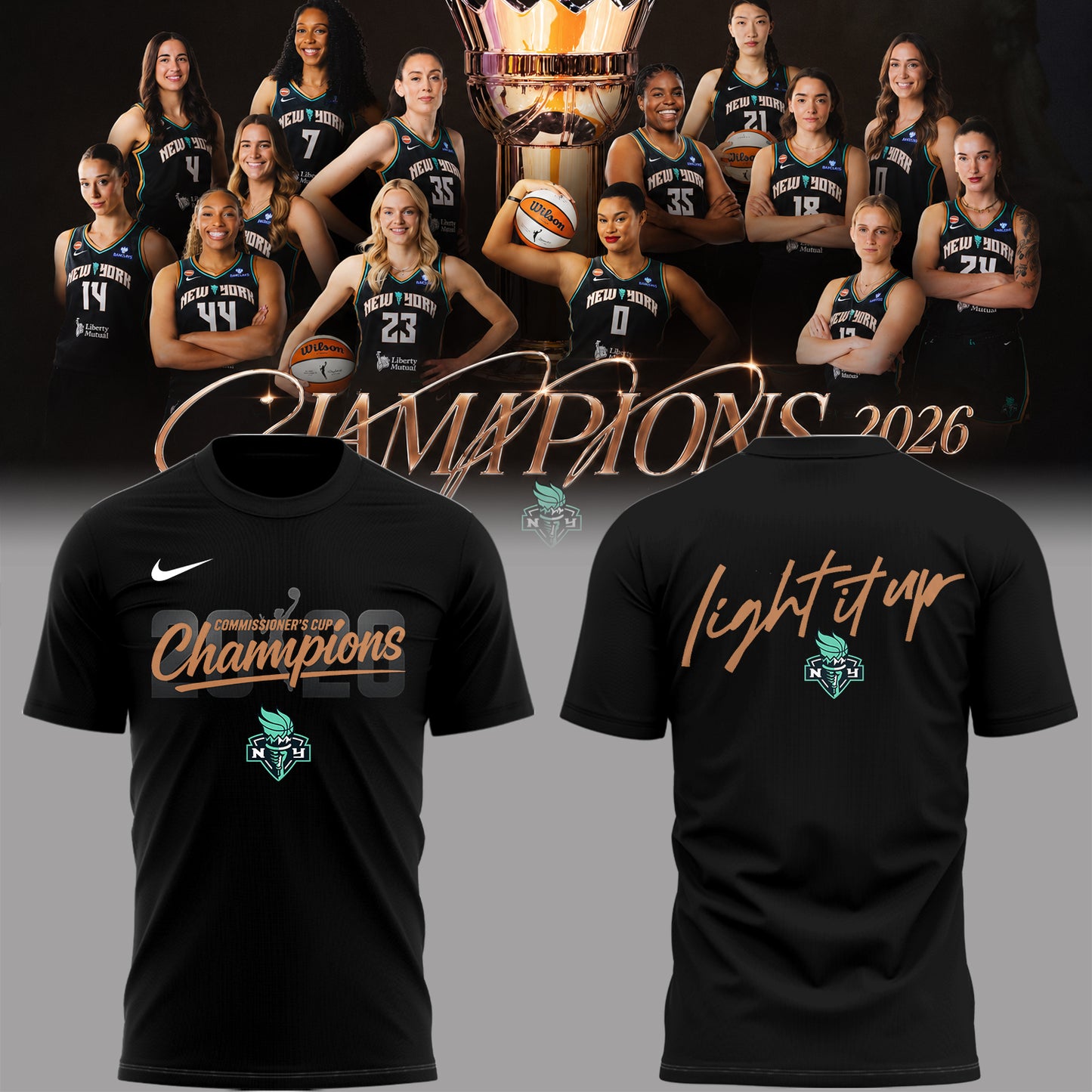 Liberty 🗽2026 Commissioner’s Cup Champions 🏀🏆Shirt