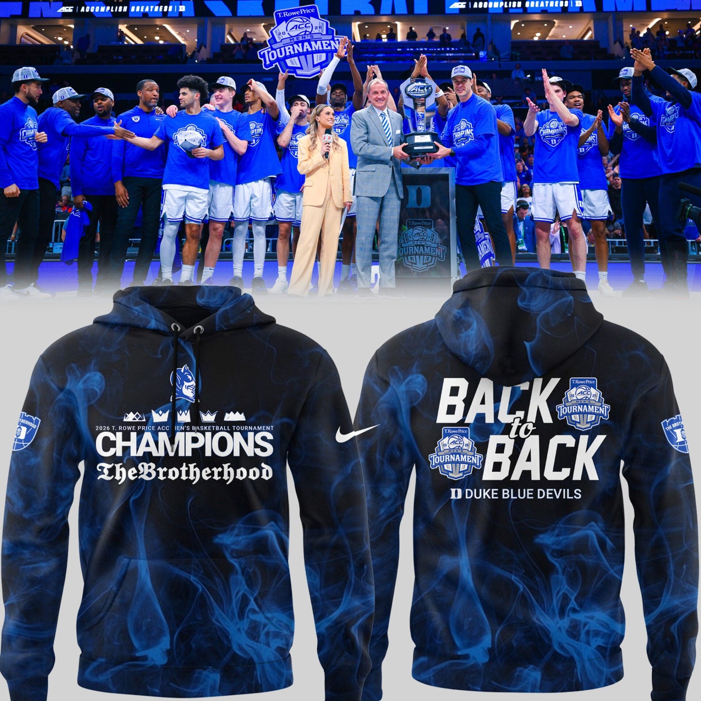 Limited Edition Duke Basketball B2B Champions 🏀🏆 Hoodie
