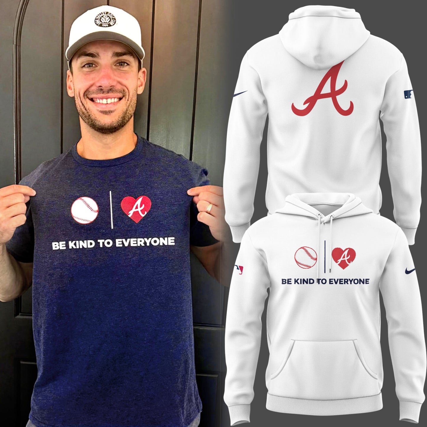 Atlanta ⚾ Be Kind To Everyone Hoodie