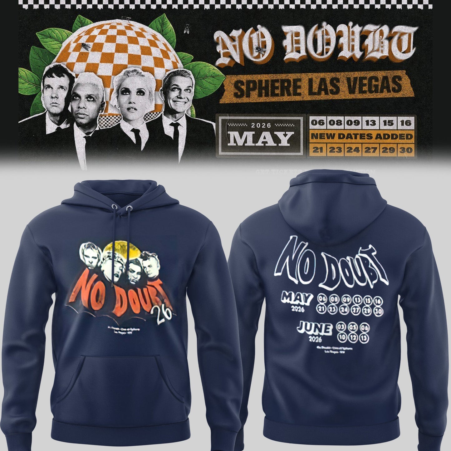 Limited Edition N. Doubt Live at Sphere 2026 Hoodie