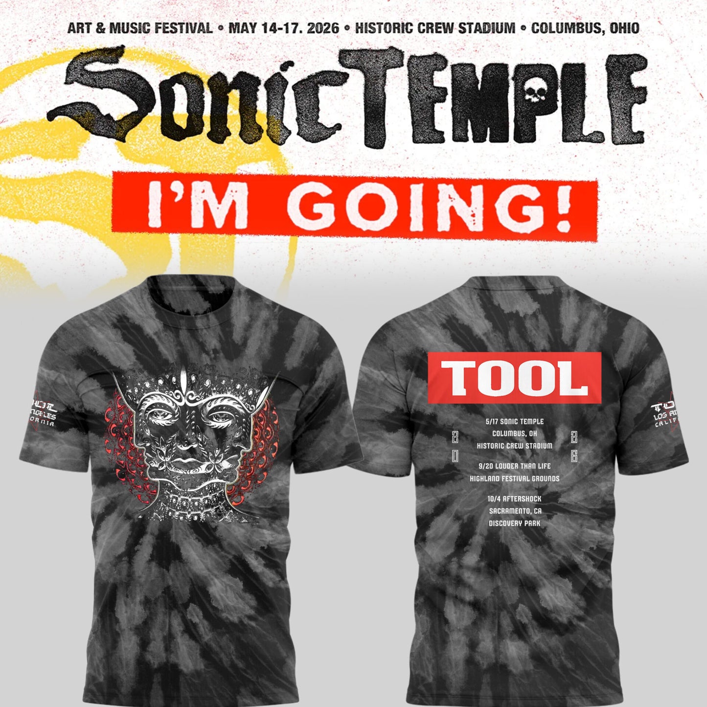 Limited Edition Sonic Temple Festival 2026 Tshirt