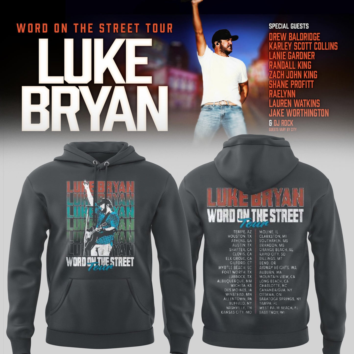 LB “Word On The Street Tour” 🎤🤠 Hoodie