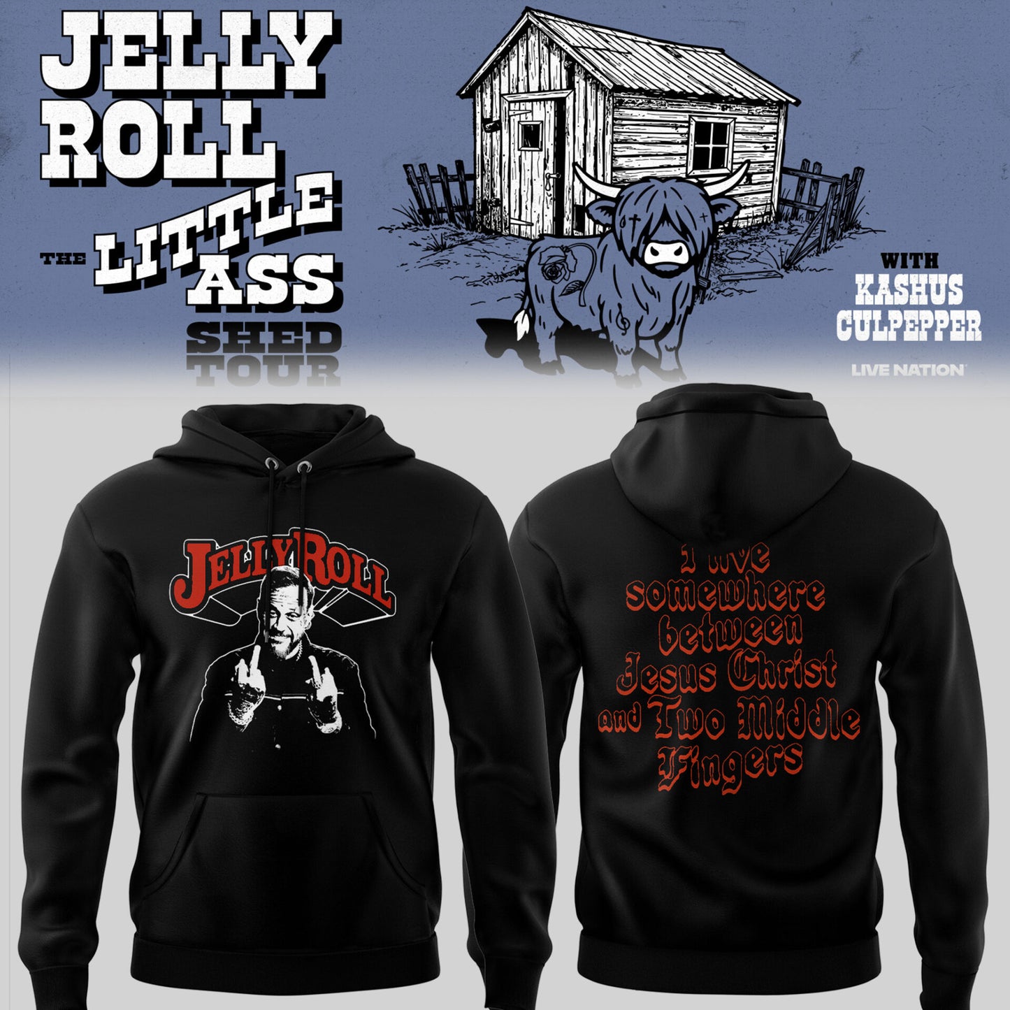 J.Roll “The Little Ass Shed Tour 2026” Hoodie