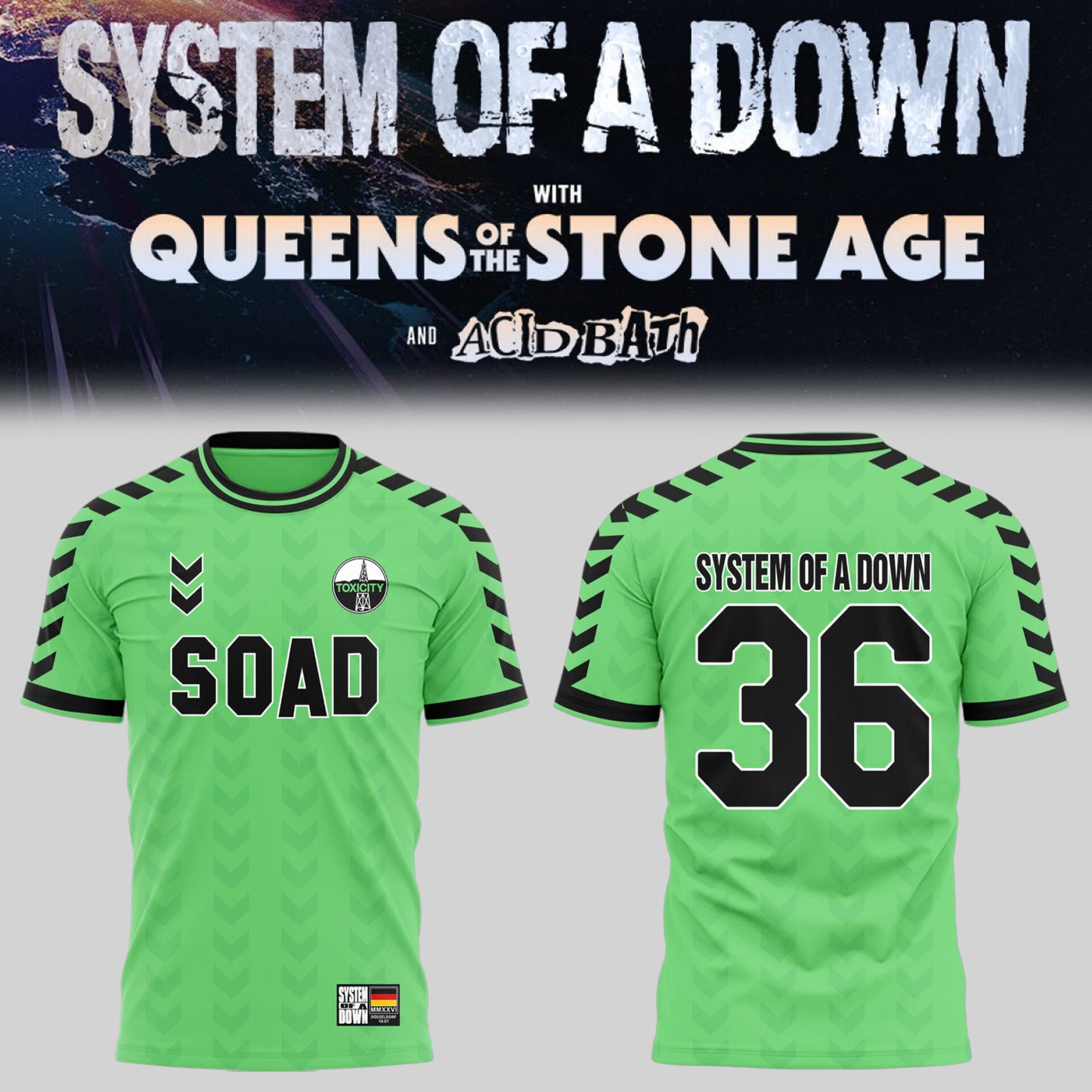 Limited Edition SOAD UK & Europe Stadium Tour 2026 T-Shirt