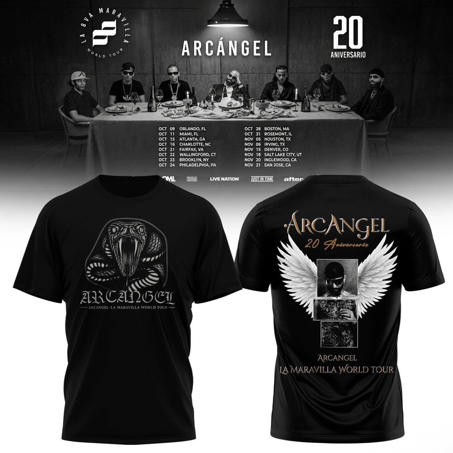 Arcángel La Maravilla World Tour 20 Aniversario
