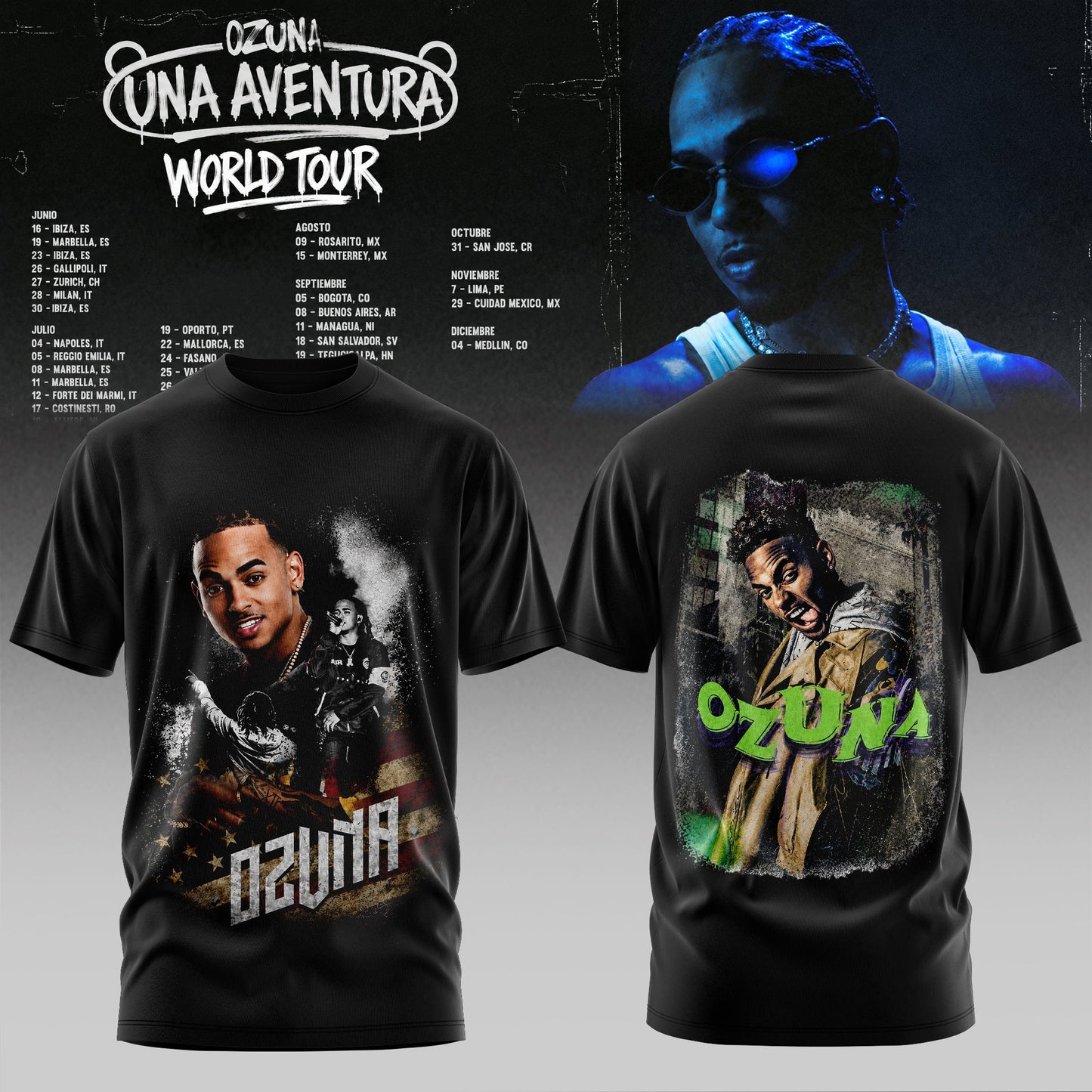 UNA AVENTURA WORLD TOUR – OFFICIAL TSHIRT