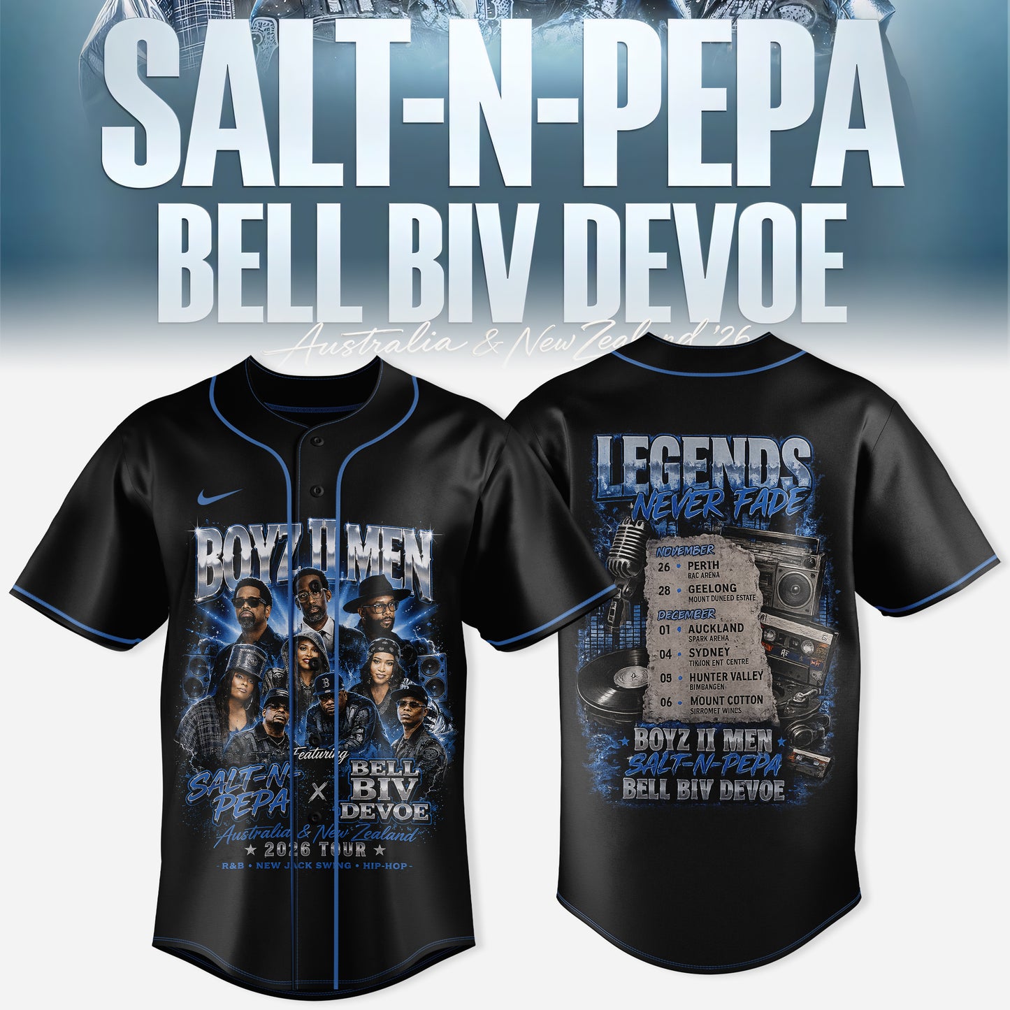 _SALT-N-PEPA • BOYZ II MEN • BELL BIV DEVOE COLLECTION JERSEY