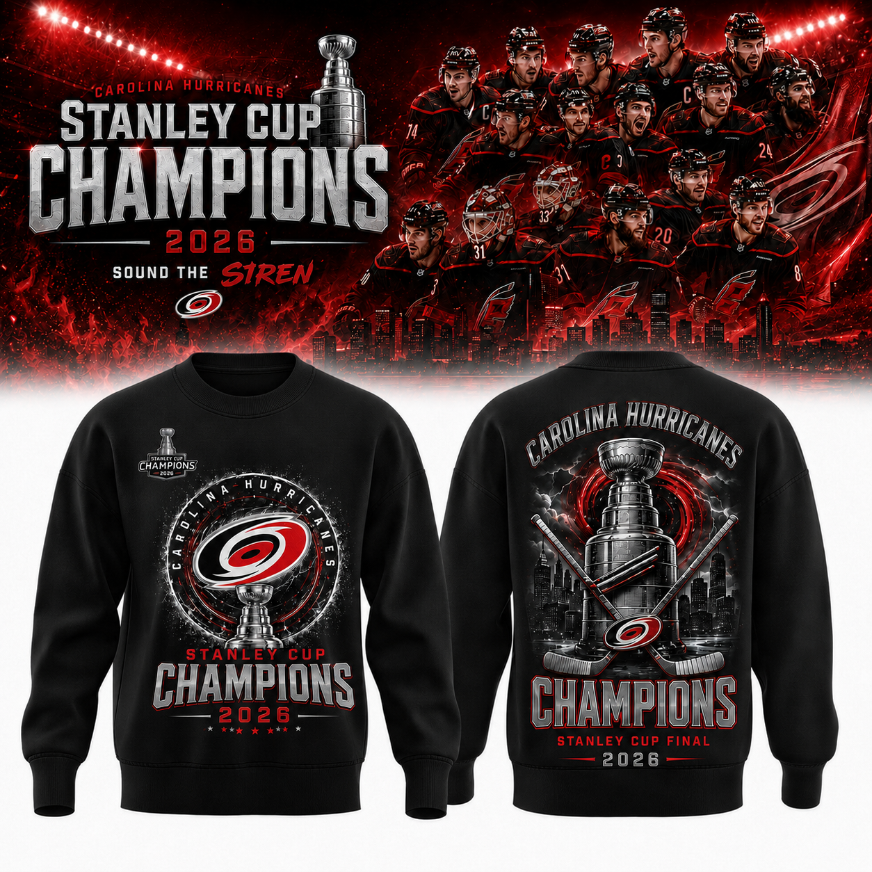 CANIACS 2026 Stanley Cup Champions Sweatshirt