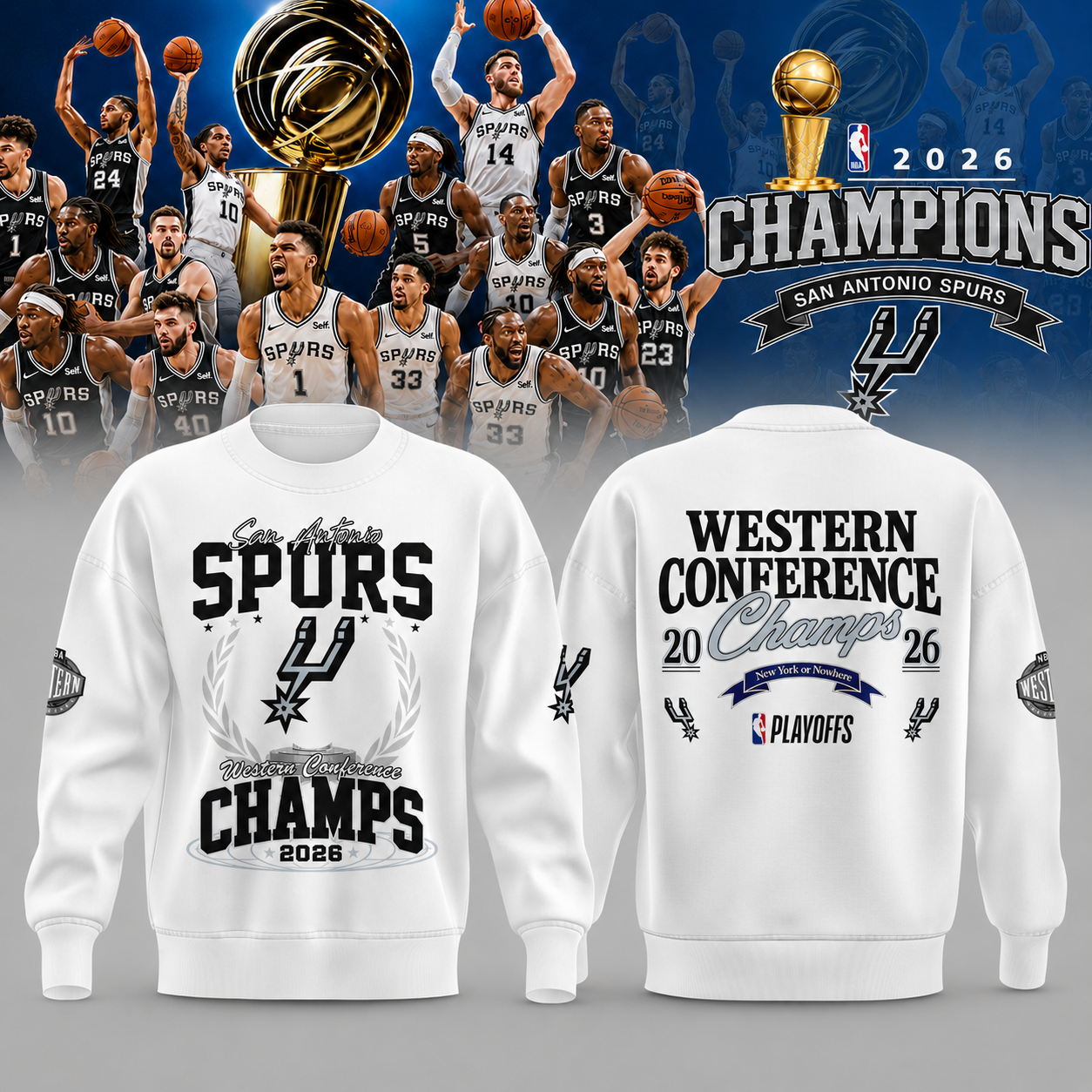 _2026 Spurs Champions Edition Sweatshirt