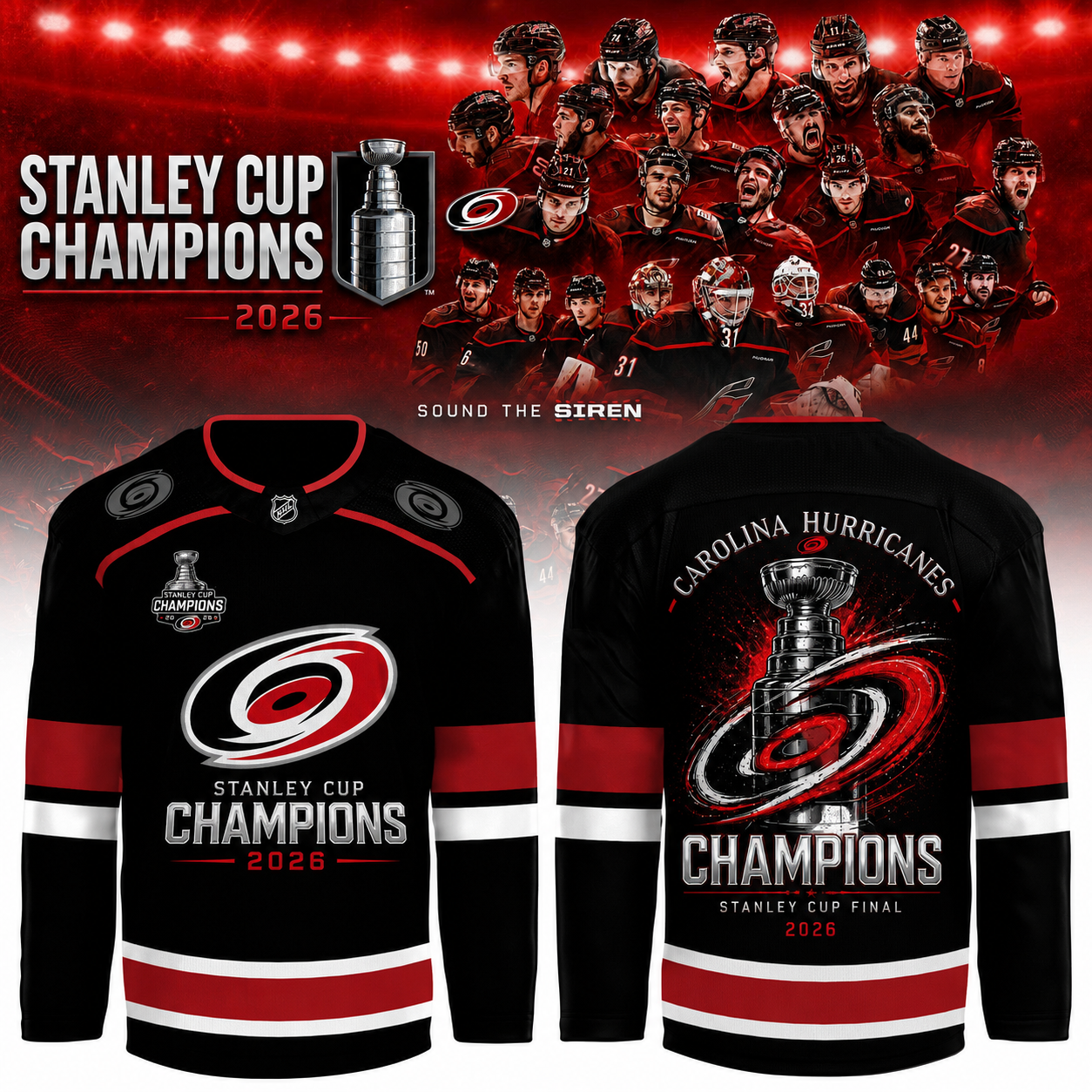 CANIACS Champions 2026 Stanley Cup Jersey