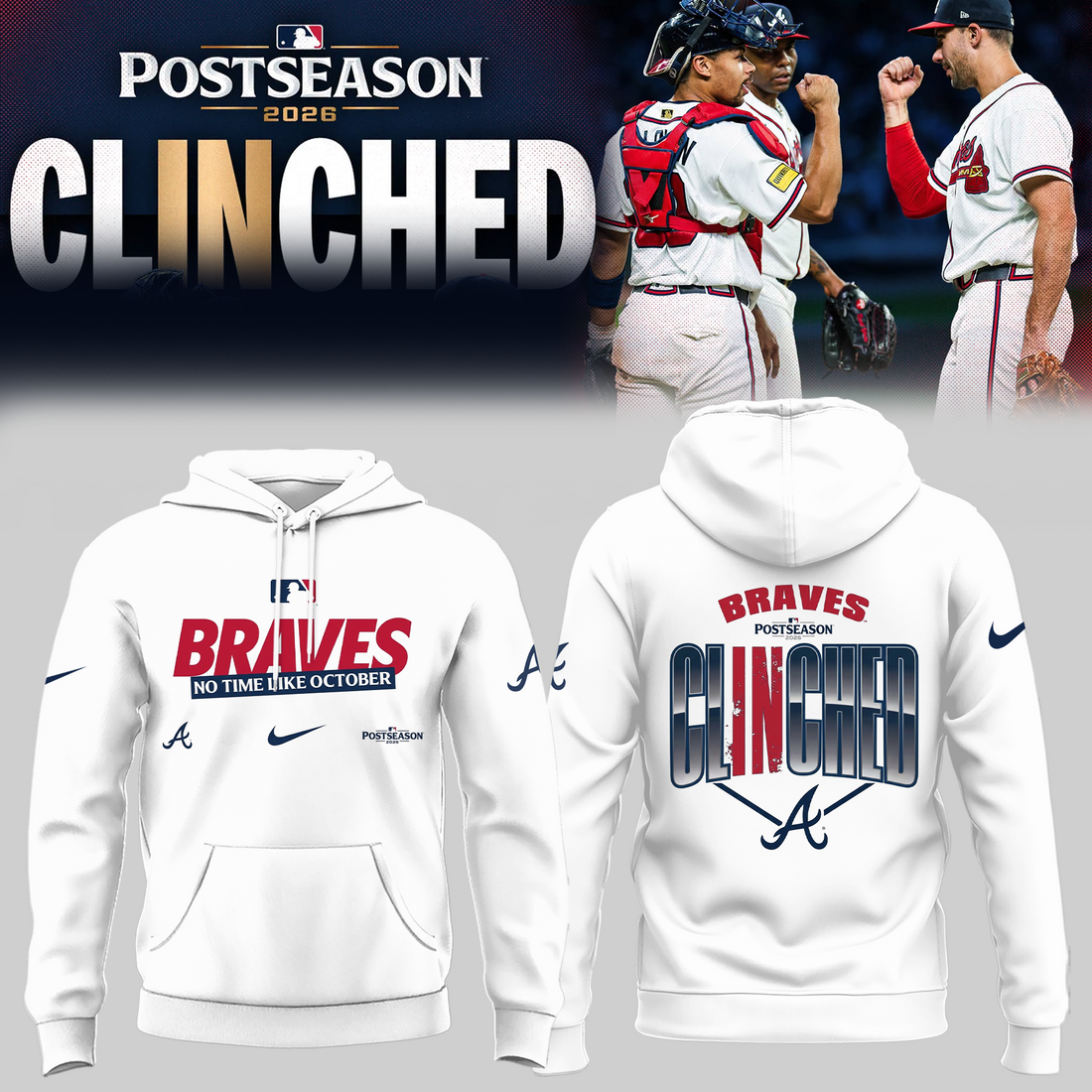 Limited Edition Postseason 2026 Clinched Hoodie