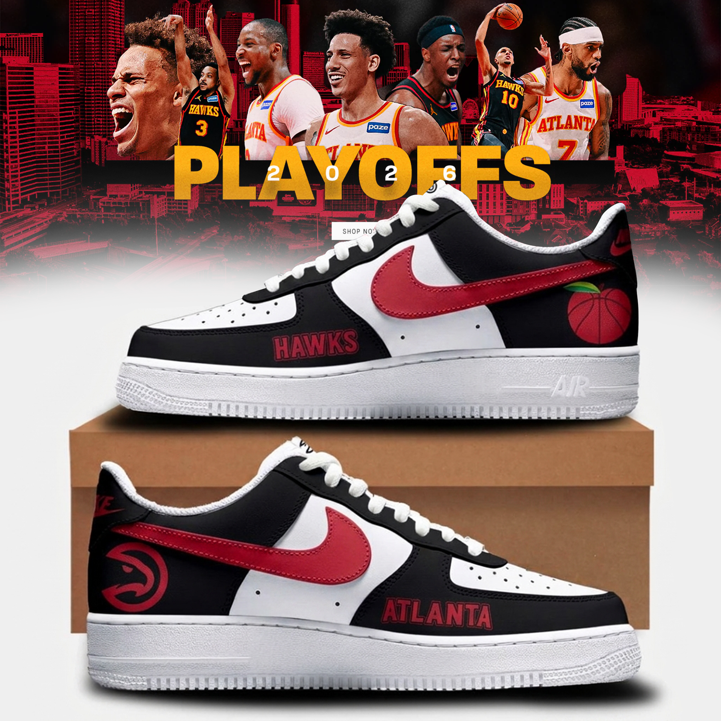 2026 Atlanta Hawks True To Atlanta Playoffs Shoes