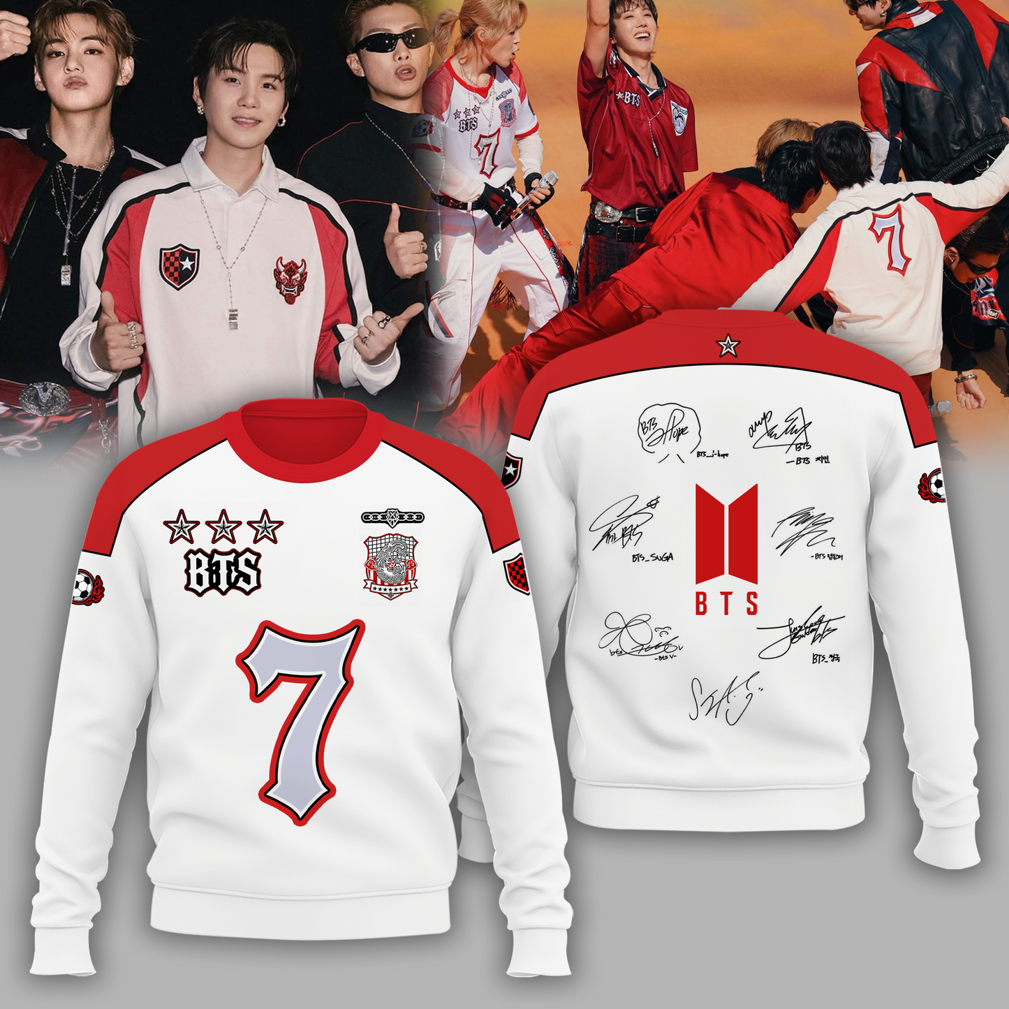 BTS FIFA World Cup Finals Half-Time Show Limited Edition Sweater