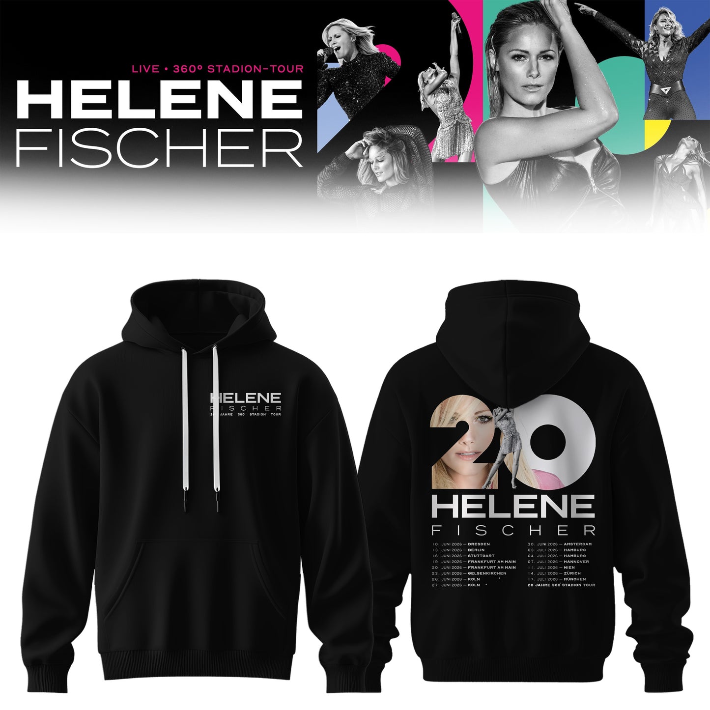 Helene Fischer – 360° Stadion Tour 2026 Limited Hoodie