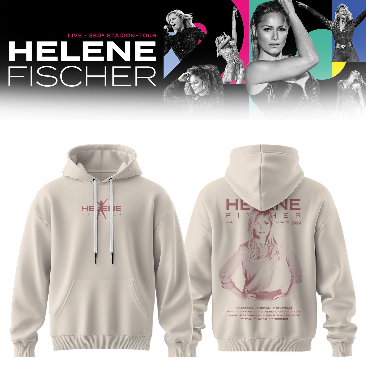 Helene Fischer – 360° Stadion Tour 2026 Limited Hoodie