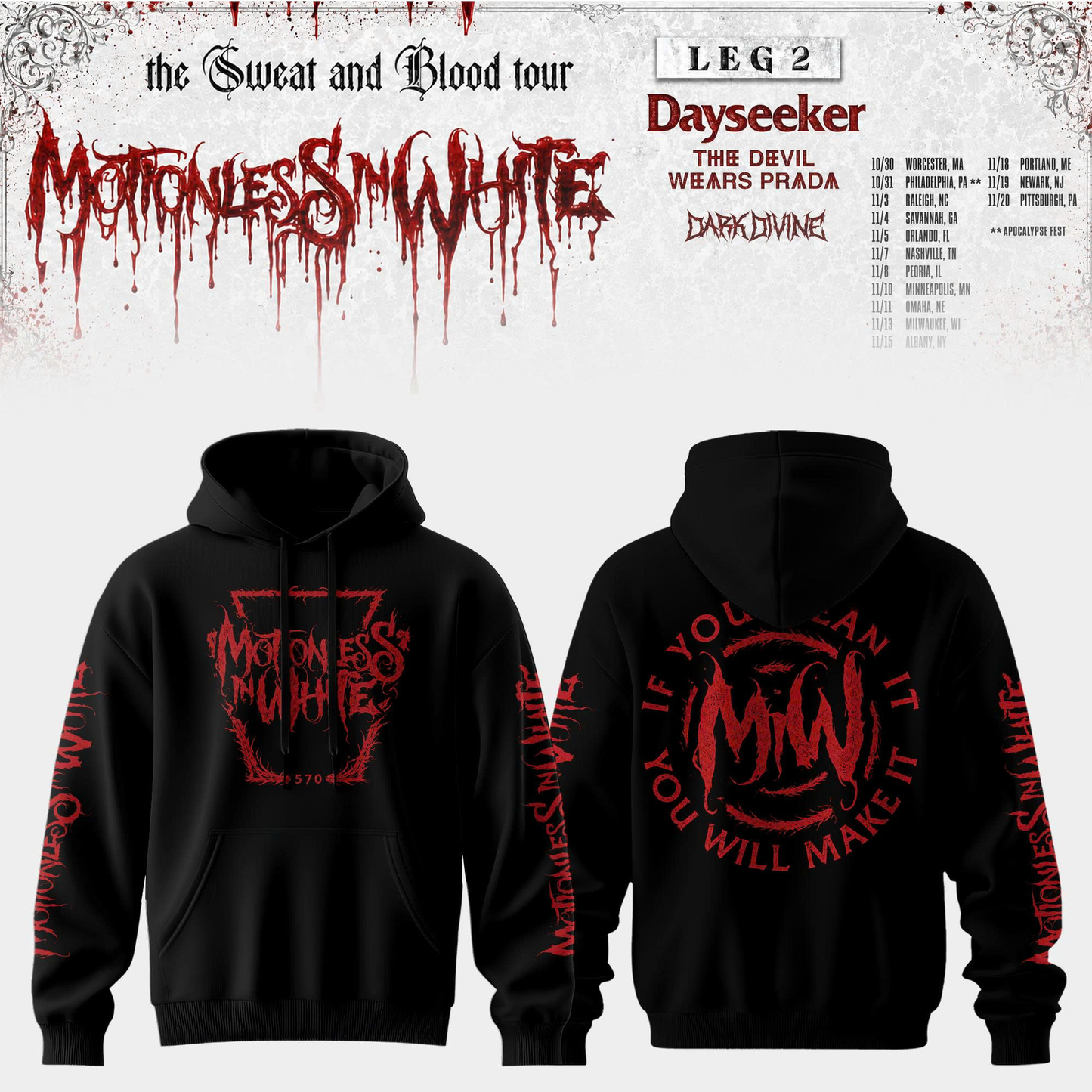 .Sweat and Blood Tour Hoodie 7 Edition 2026