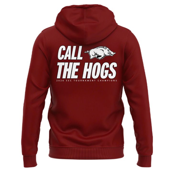 Special 2026 SEC Tournament Champions Arkansas Razorbacks Men’s Basketball Hoodie