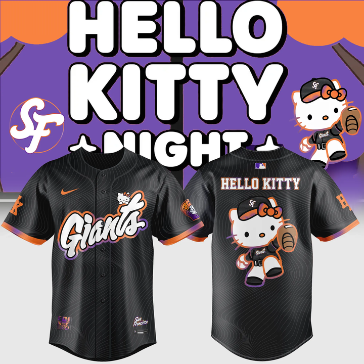 Limited Edition San Francisco Giants New City Edition Uniform x Hello Kitty Pink Jersey 2025